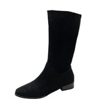 Retro Pointed Toe Mid Boots - True Garment