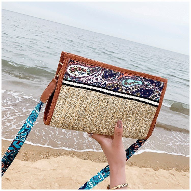 Retro Straw Shoulder Bag - True Garment