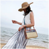 Retro Straw Shoulder Bag - True Garment