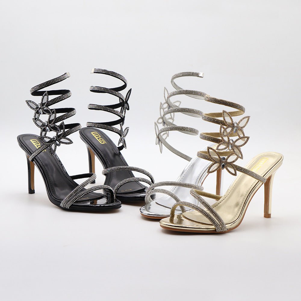 Roman Style Stiletto Heels - True Garment