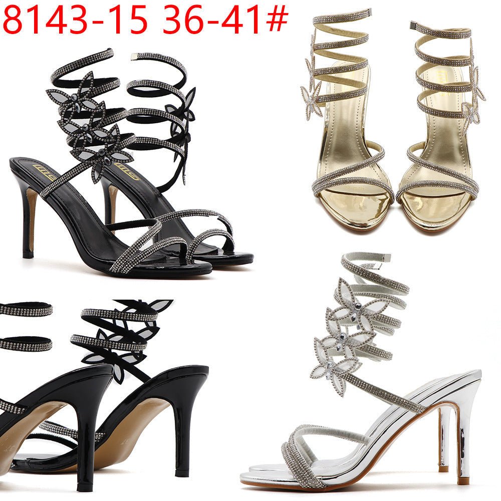 Roman Style Stiletto Heels - True Garment