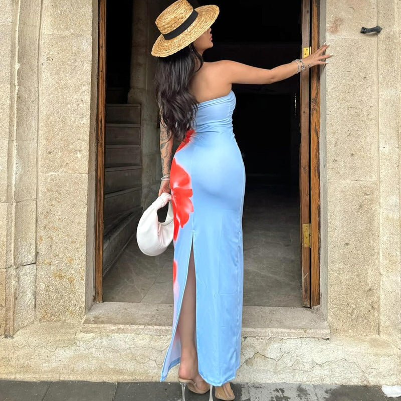 Slim Slit Tube Dress - True Garment