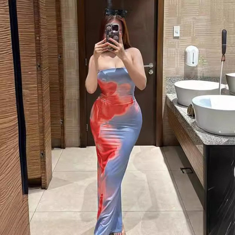 Slim Slit Tube Dress - True Garment