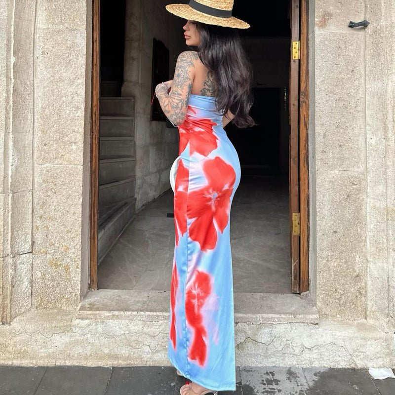 Slim Slit Tube Dress - True Garment