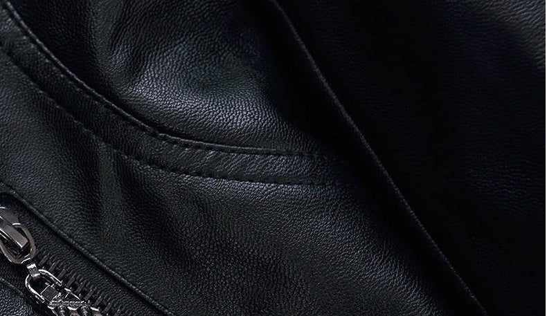 Stylish Motorcycle Leather Jacket - True Garment