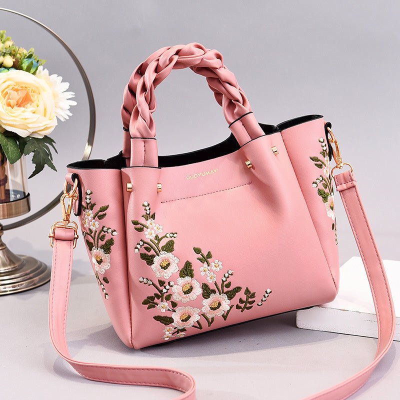 Stylish PU Leather Tote Bag - True Garment