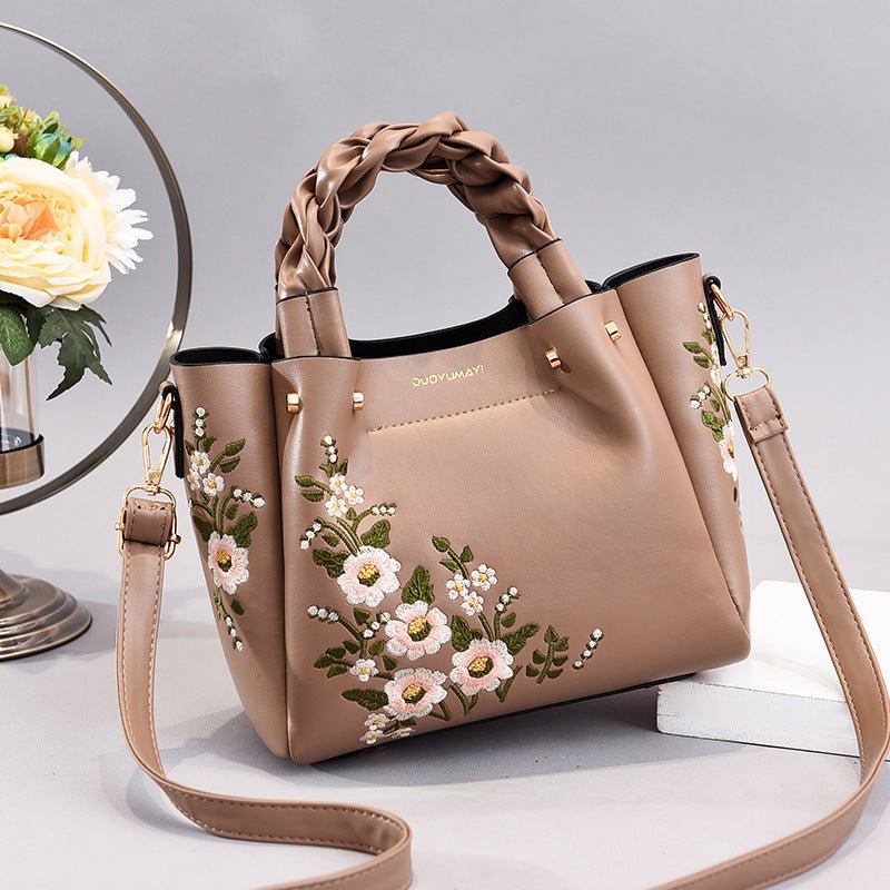 Stylish PU Leather Tote Bag - True Garment