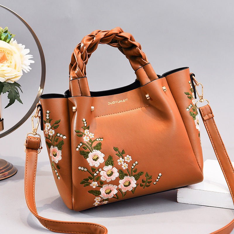 Stylish PU Leather Tote Bag - True Garment