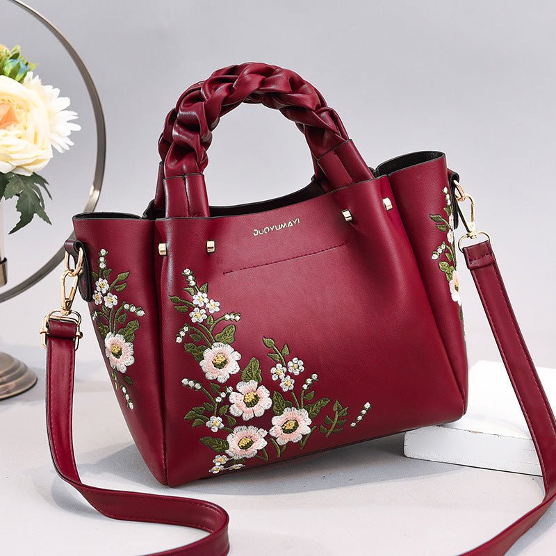 Stylish PU Leather Tote Bag - True Garment