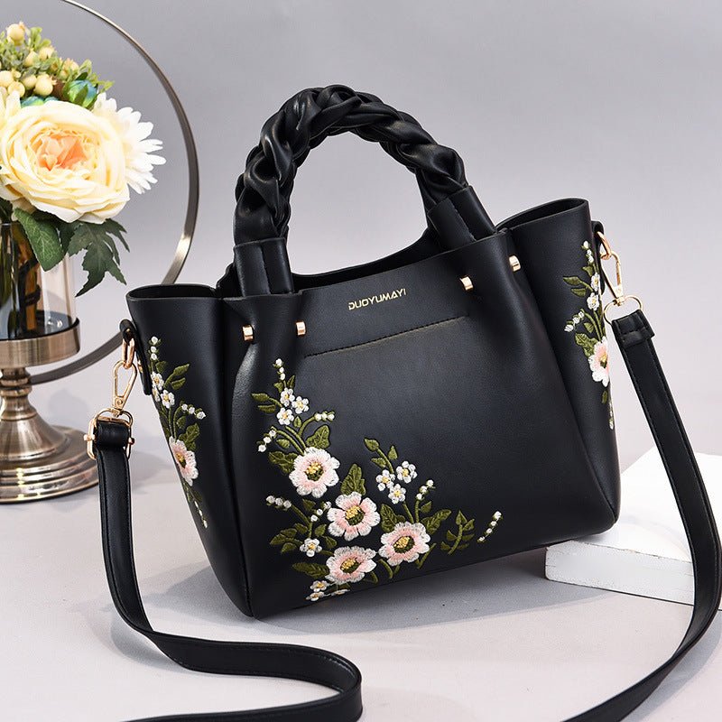 Stylish PU Leather Tote Bag - True Garment