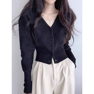 Stylish Short Knitted Cardigan - True Garment