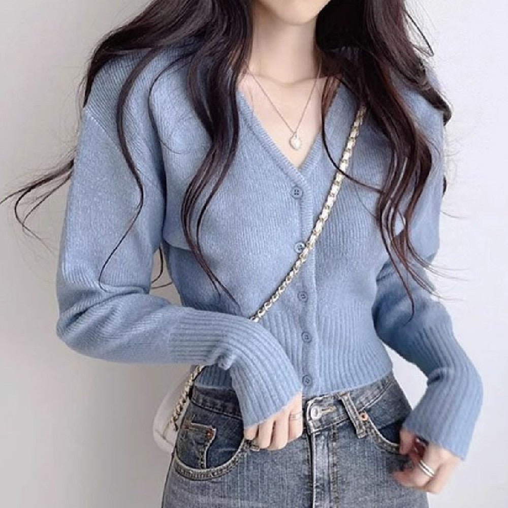 Stylish Short Knitted Cardigan - True Garment