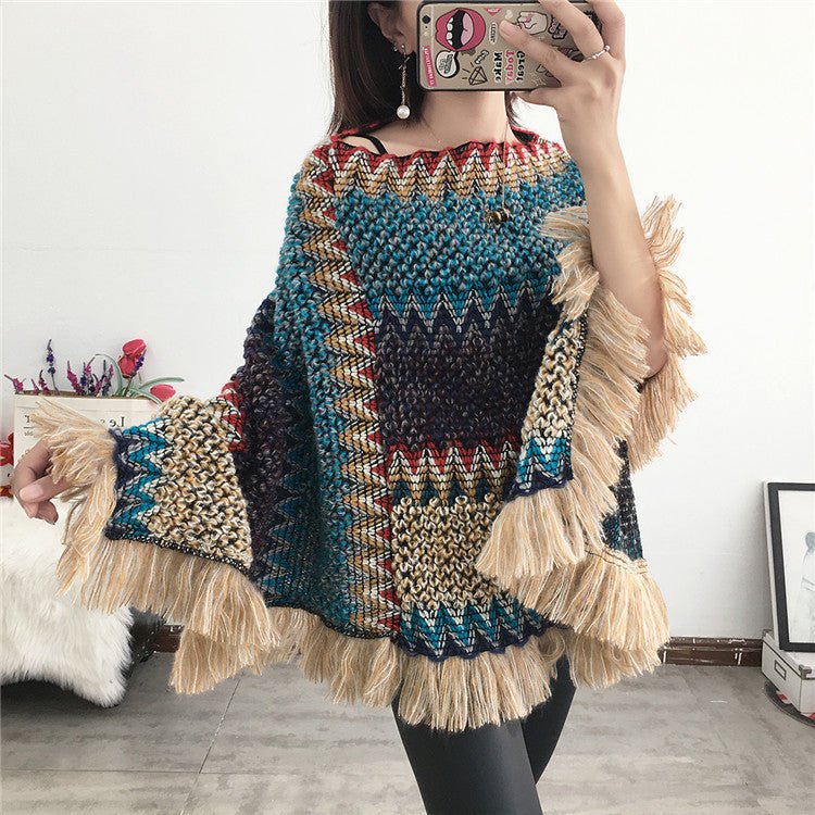 Tassel Scarf Knit Coat - True Garment