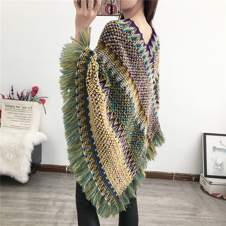 Tassel Scarf Knit Coat - True Garment
