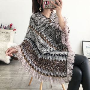 Tassel Scarf Knit Coat - True Garment