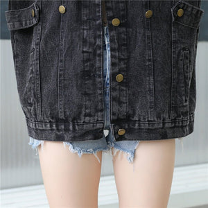 Vintage Fashion Denim Coat - True Garment