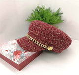 Vintage Tweed Octagonal Hat - True Garment