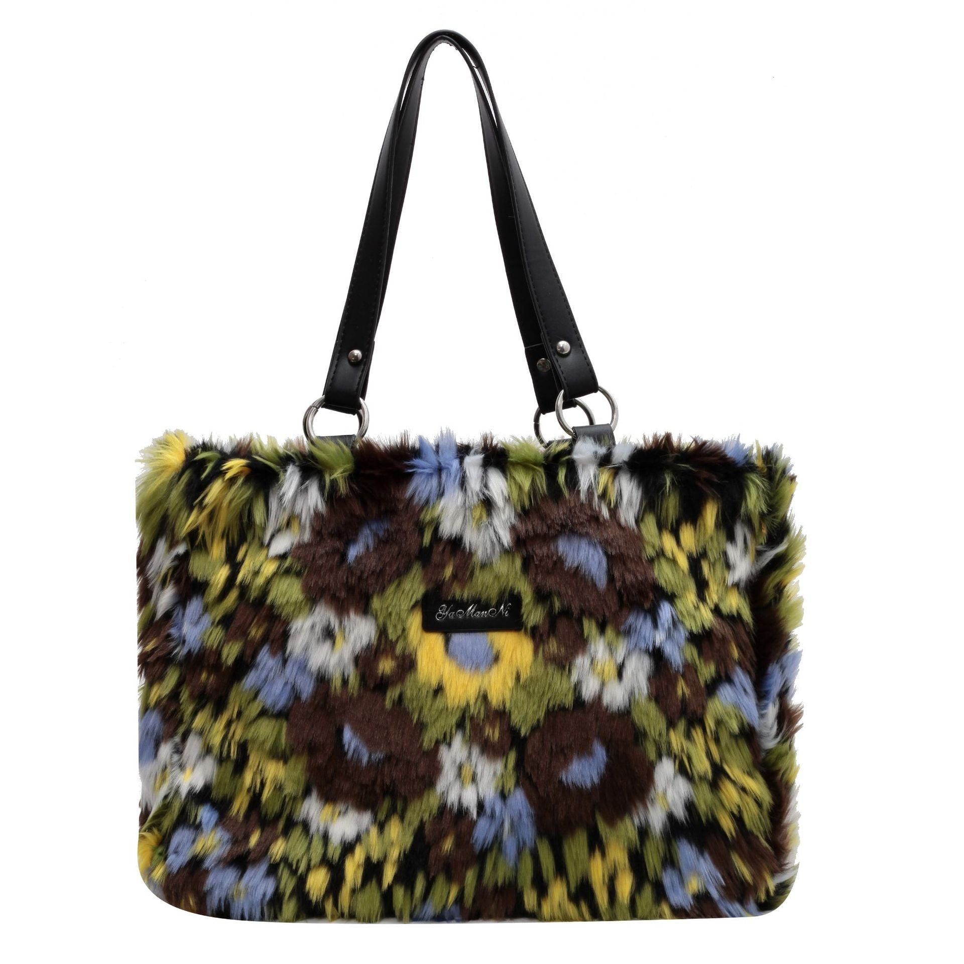 Winter Plush Flower Shoulder Bag - True Garment