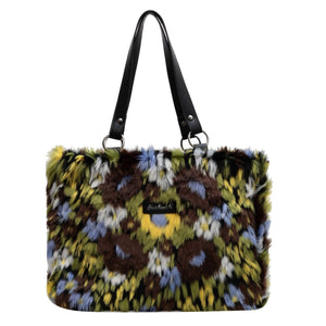 Winter Plush Flower Shoulder Bag - True Garment