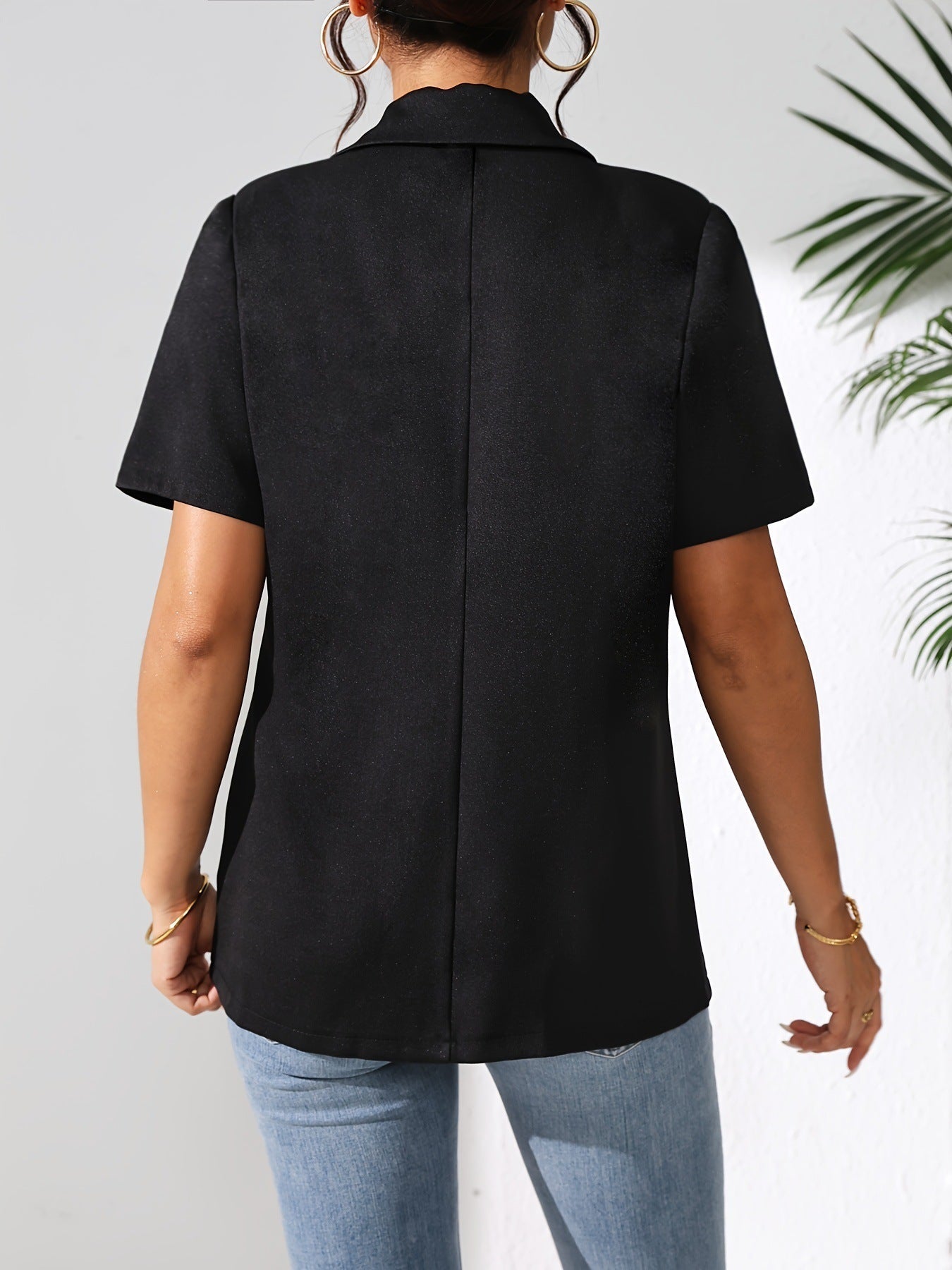 Woman Fashion Solid Color Casual Jacket - True Garment