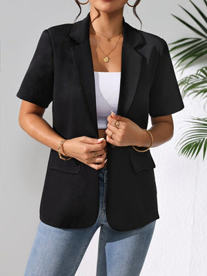 Woman Fashion Solid Color Casual Jacket - True Garment